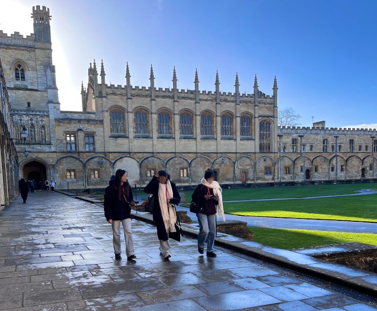 groupe d'élèves au Christ Church College